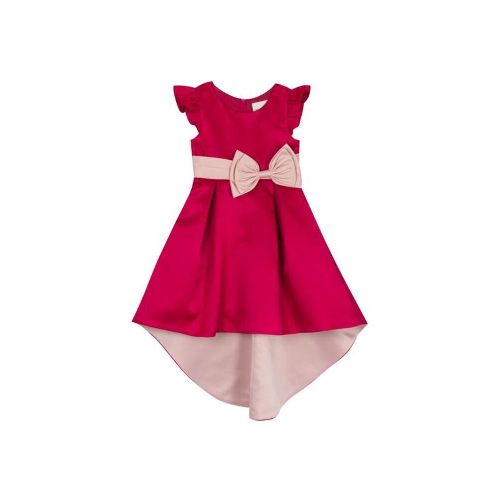 Rare Editions Little Girls Satin Bow Dress